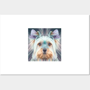 A Fractal Design of A Yorkshire Terrier Posters and Art